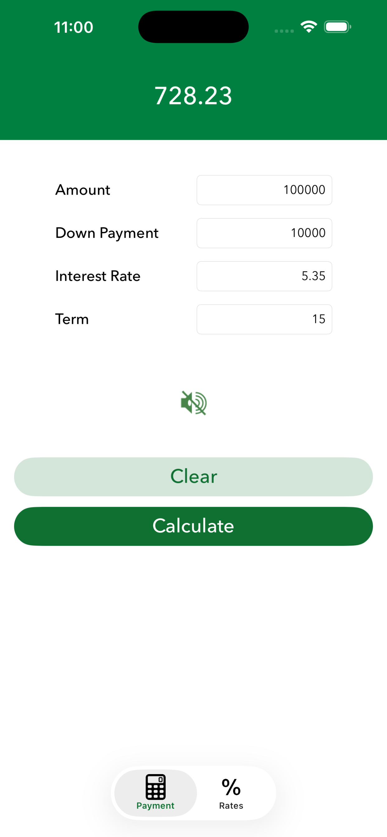 Amortized app - mortgage payment calculator